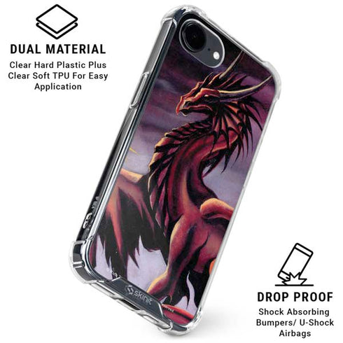 Ruth Thompson Red Dragon by Ruth Thompson iPhone 16e Clear Case